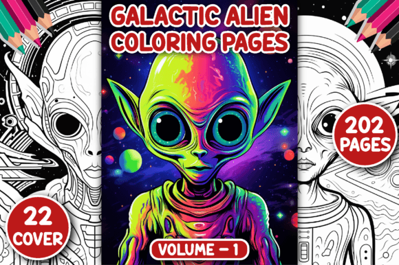 202 Galactic Alien Coloring Pages: A Strategic Tool for Creative Decompression and Focus