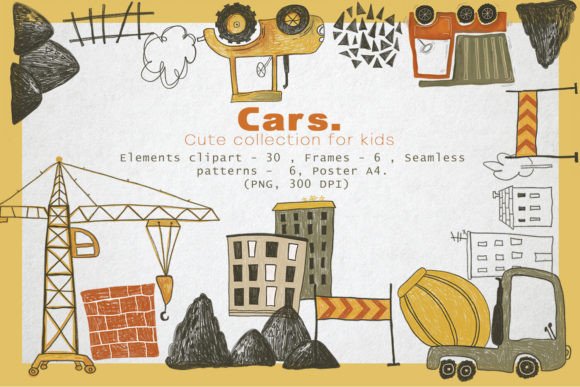 Cars. Cute Collection for Kids