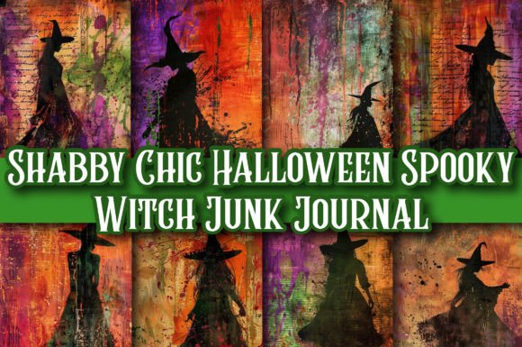 Embracing the Shabby Chic Spooky Witch Junk Journal for All Hallows Eve
