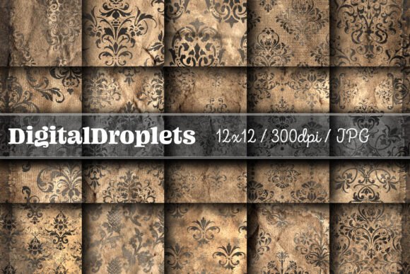 Evaluating Vintage Damask Scrapbook Vol. 1 for Digital Crafting Projects