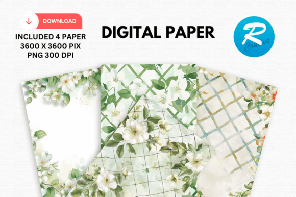Fresh Summer White Floral Backgrounds