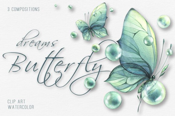 Integrating Turquoise Butterflies Watercolor Clipart into Modern Design Projects