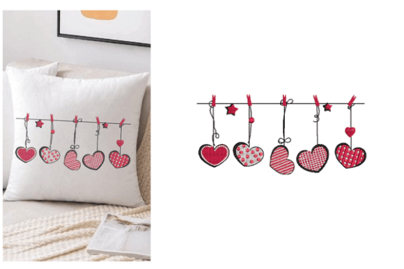 Lovely Hearts Embroidery Designs