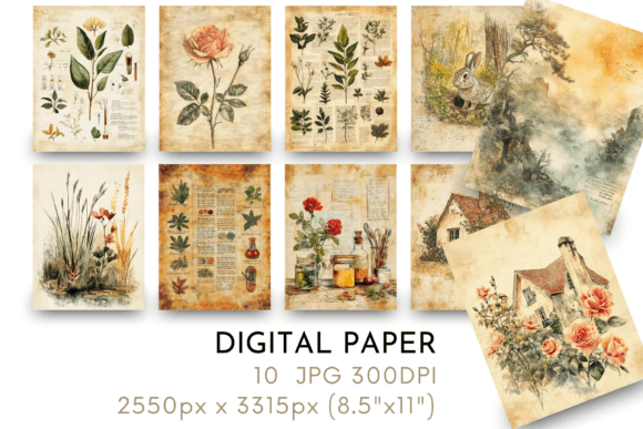 Mixed Digital Vintage Paper: A Modern Solution for Creative Projects