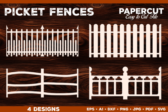 Papercut Picket Fences Design: Elevate Your Crafting Projects