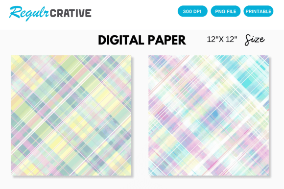 Pastel Plaids Seamless Digital Paper